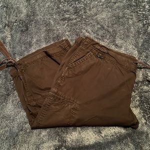 Calvin Klein black cropped cargo style pants